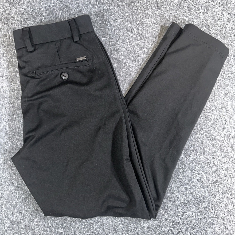 Jack & Jones Slim Dress Pants Mens 30x32 Black Stretch Business Casual